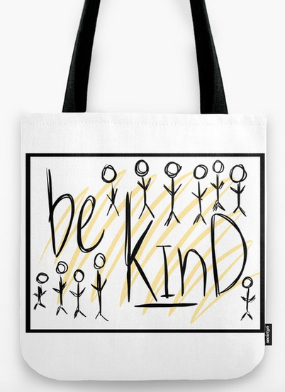 be kind tote bag