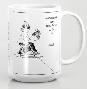 chicken just start mug