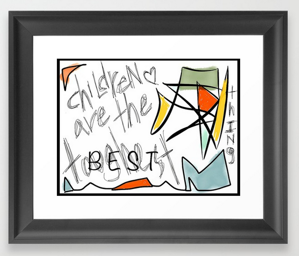 TwoArtists ChildrenAre FRAMED PRINT copy