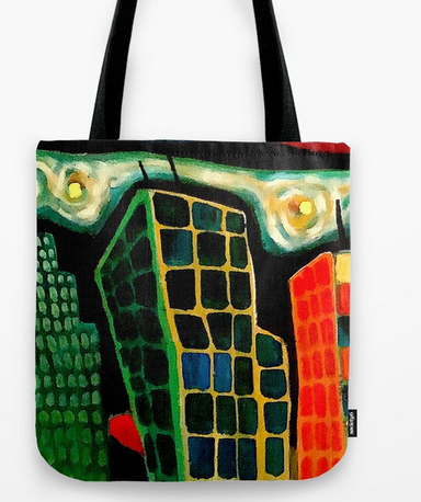 cityscape TOTE BAG