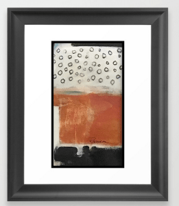 layered meditation FRAMED ART PRINT copy