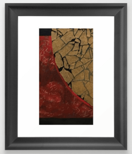 quarter earth FRAMED ART PRINT copy