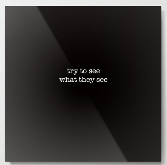 try to see what they see METAL WALL ART copy