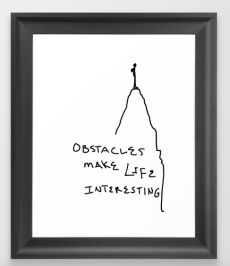 obstacles FRAMED ART