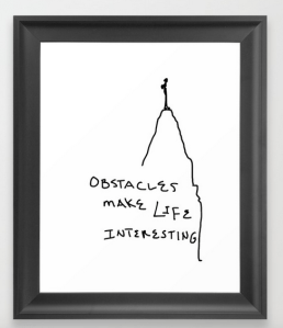 obstacles FRAMED ART