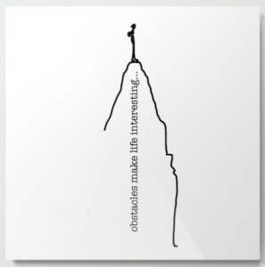 obstacles metal wall art