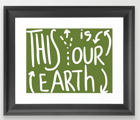 our earth FRAMED ART PRINT copy