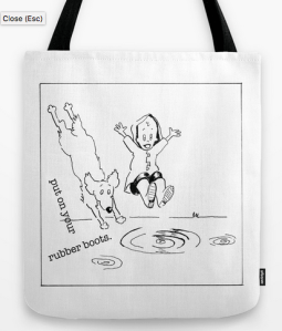 puddles CHICKEN TOTE BAG copy
