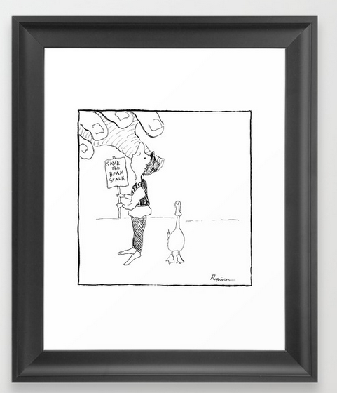 save beanstalk FRAMED ART PRINT copy