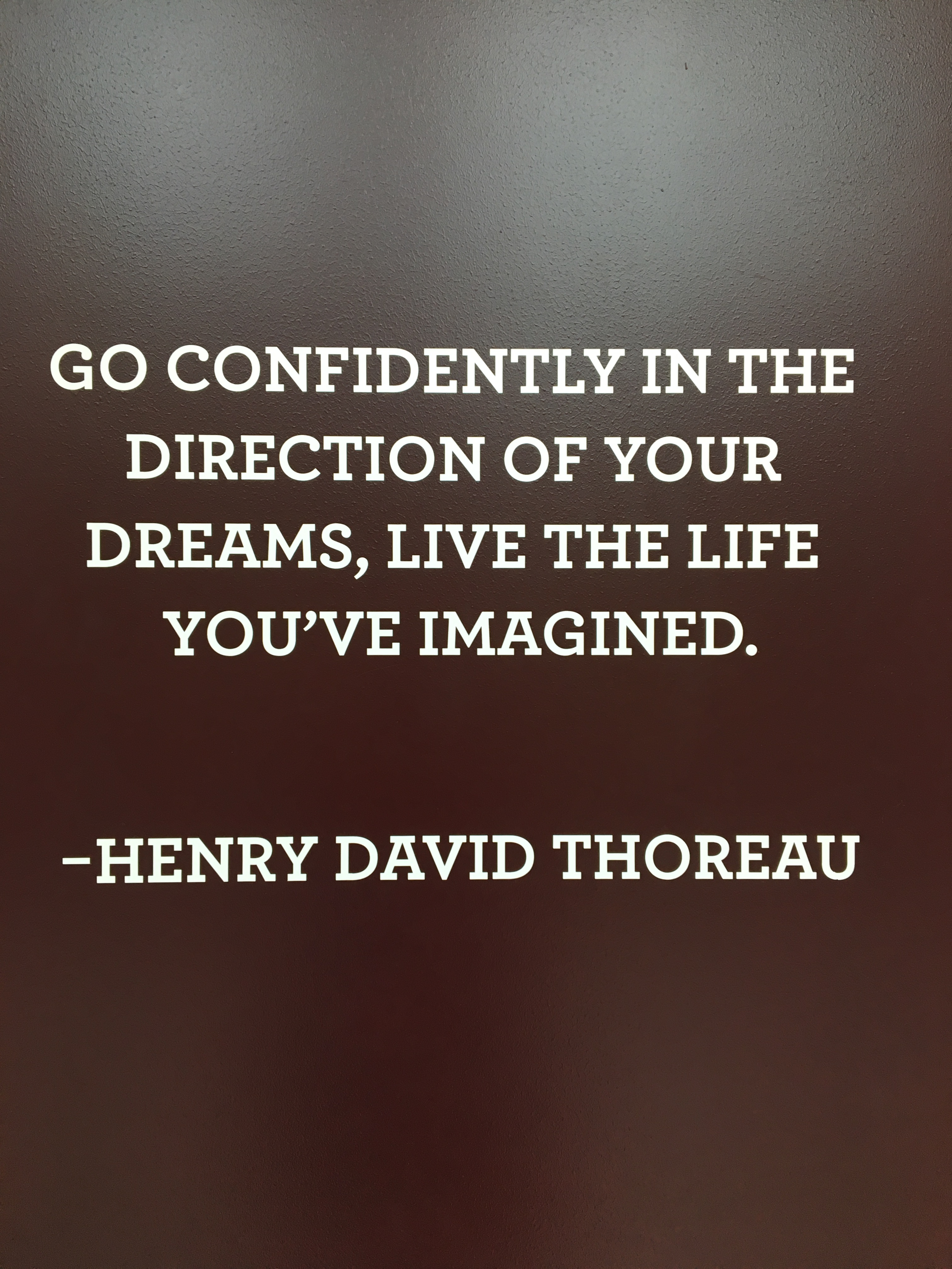 Sign at Loyola - Thoreau