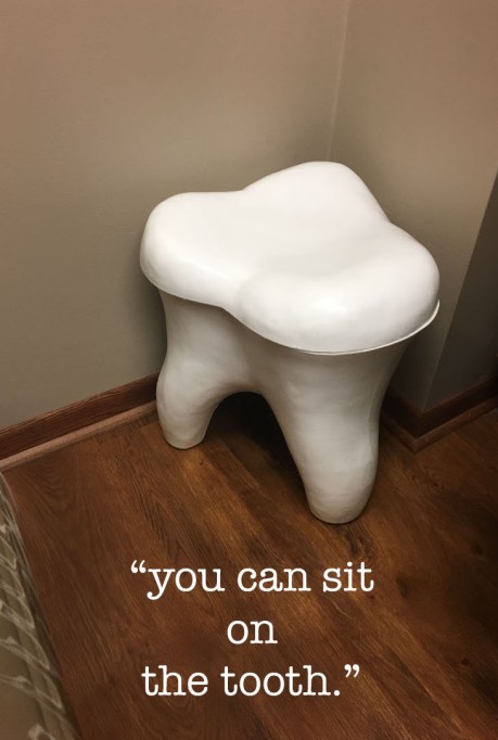 you can sit on the tooth copy