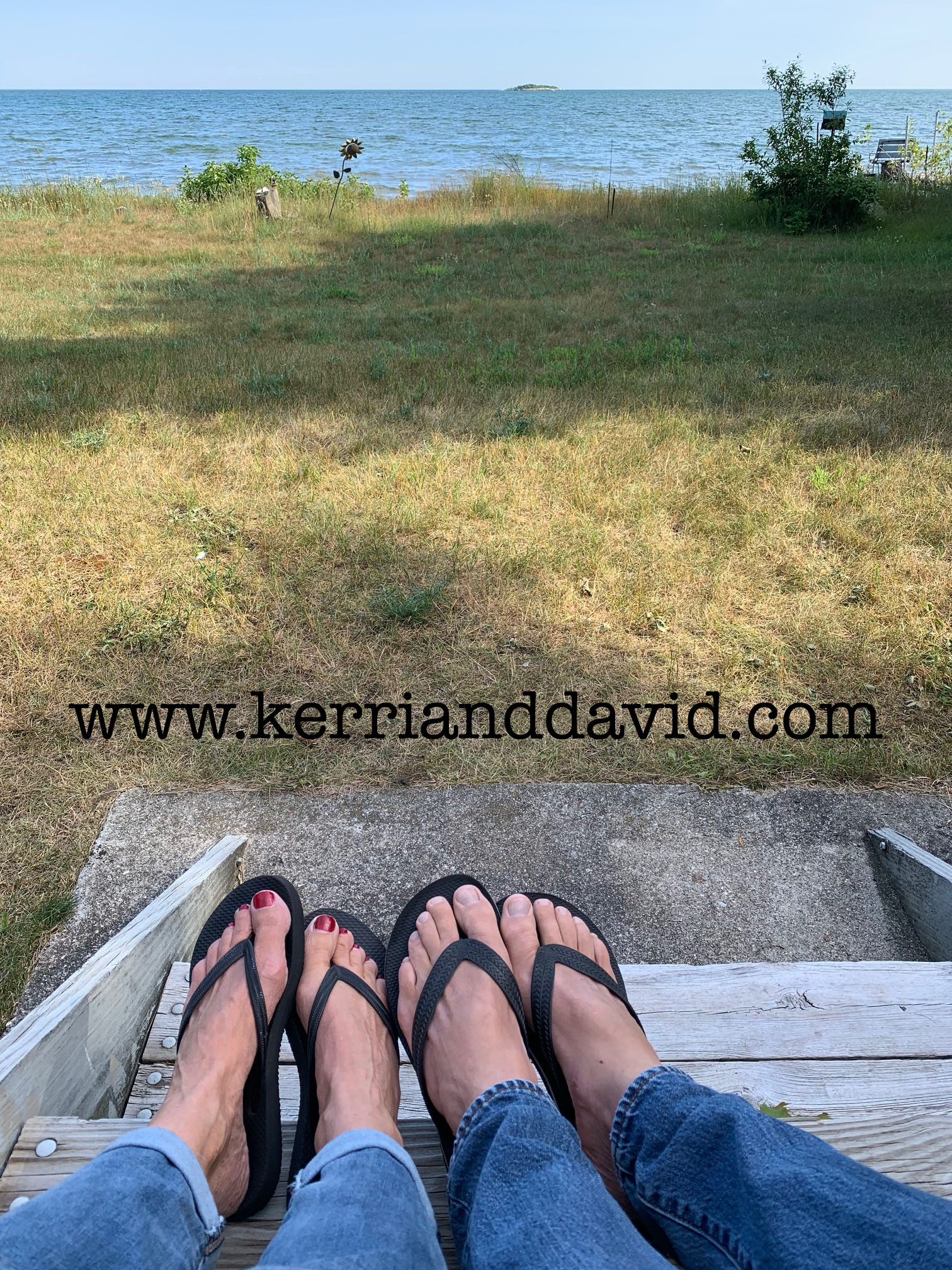 feet on the deck steps website box