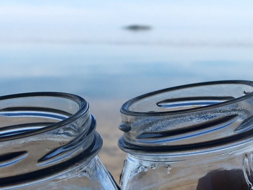 jelly jars &amp; sunset