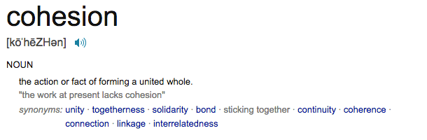 cohesion definition