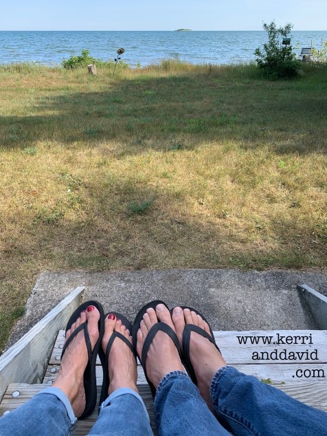 flipflops on the deck website box