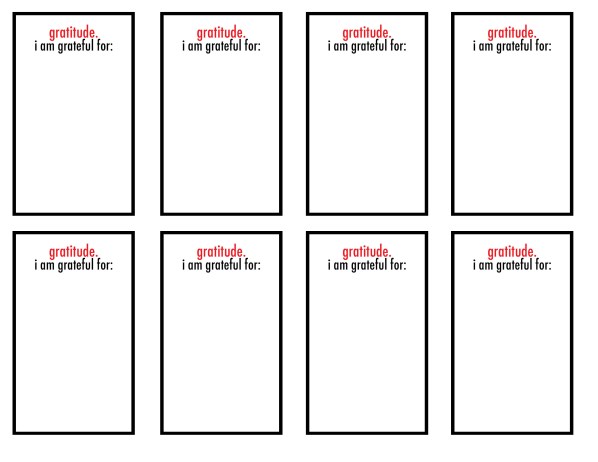gratitude blanks