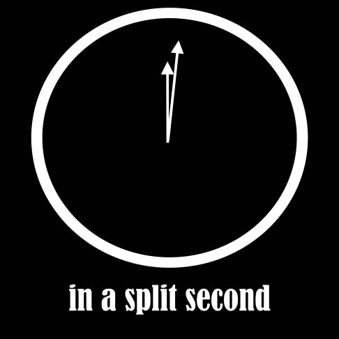 in a split second