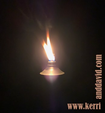 single tiki torch at night website boxpsd